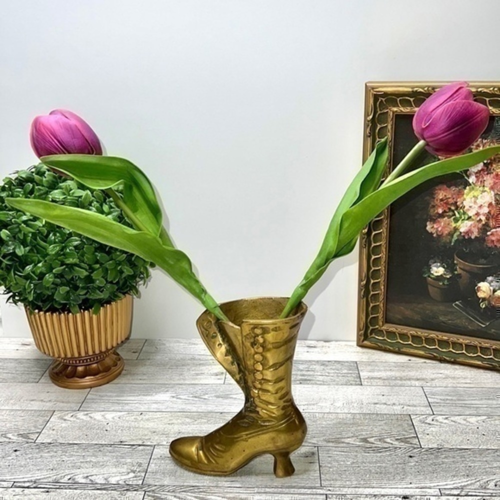 Brass Victorian Decorative Boot